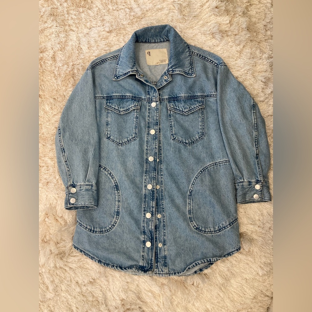 Anthropologie Oversized Jean Jacket